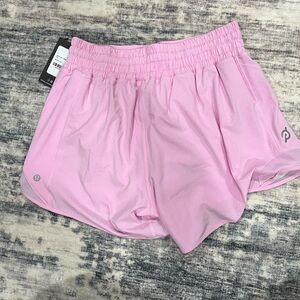 Lululemon/Peloton collab Pink Hotty Hot High-Rise Lined Short 4"